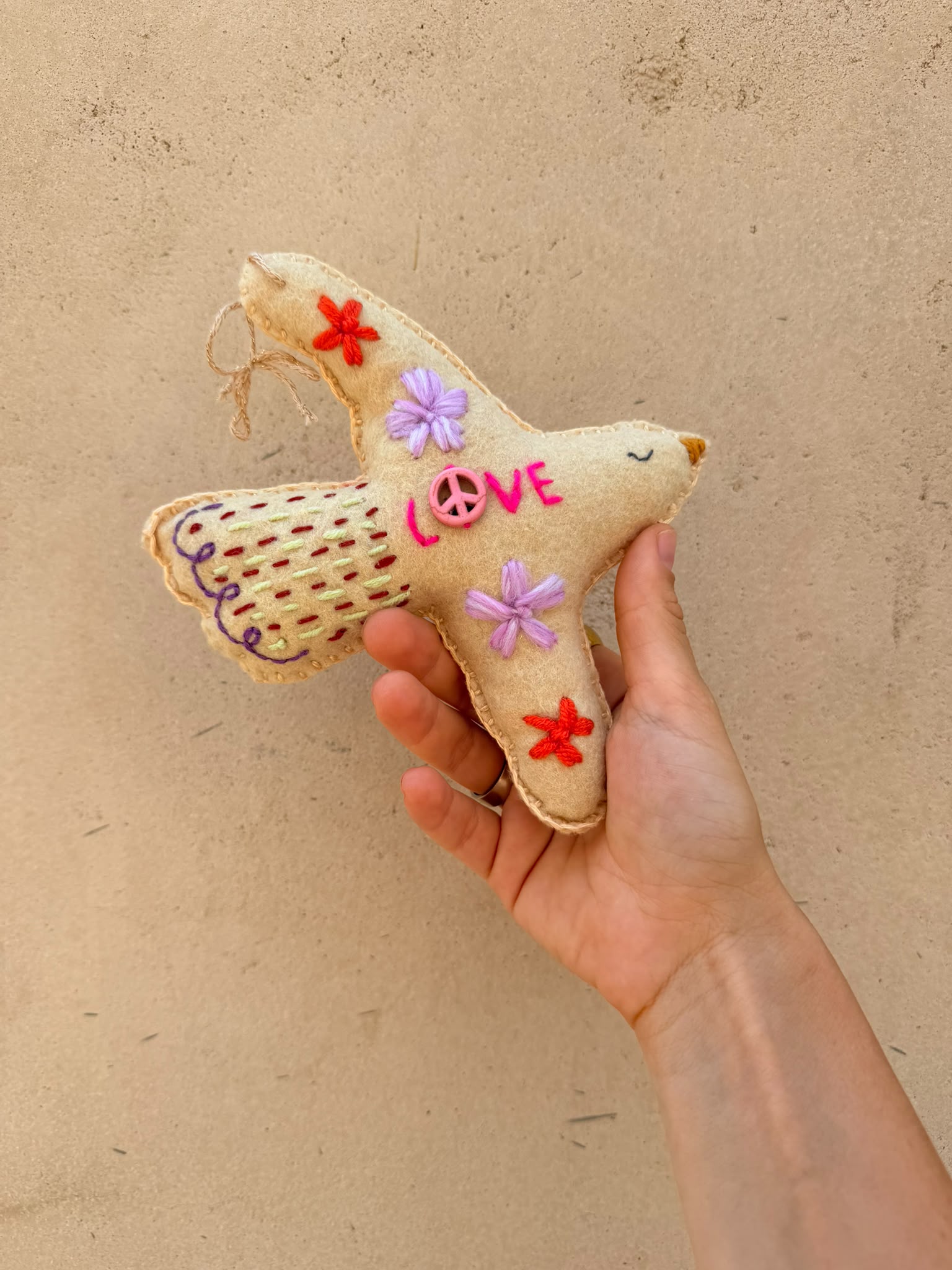 Embroidered Dove