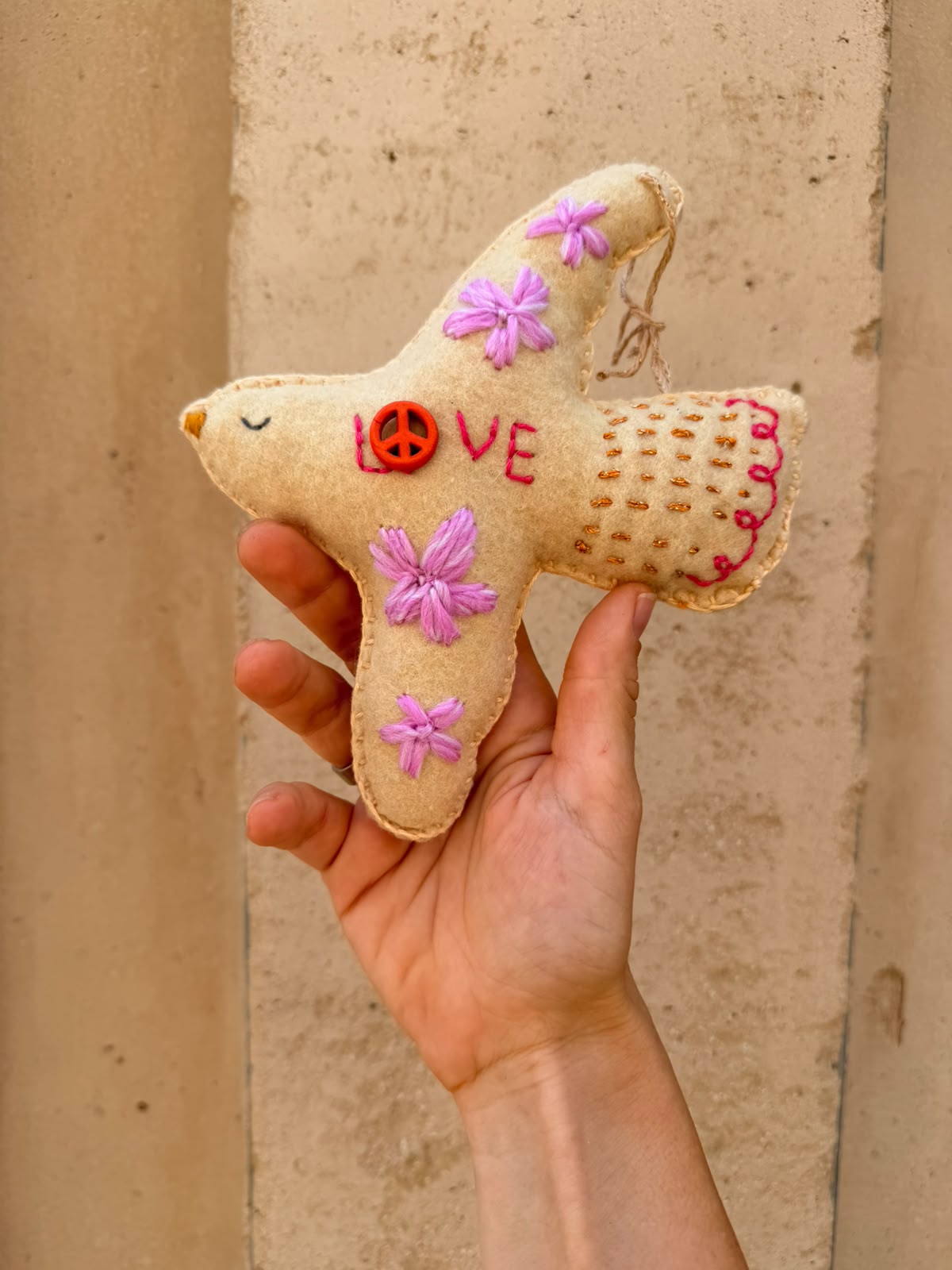 Embroidered Dove