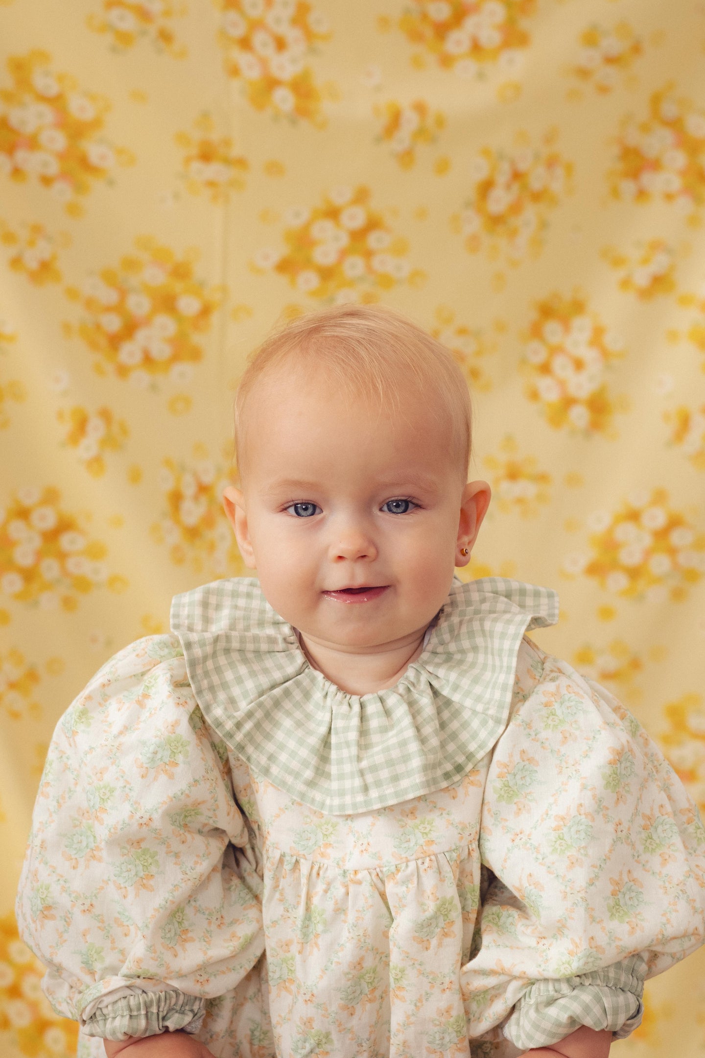 Blouse- Green Gingham Check