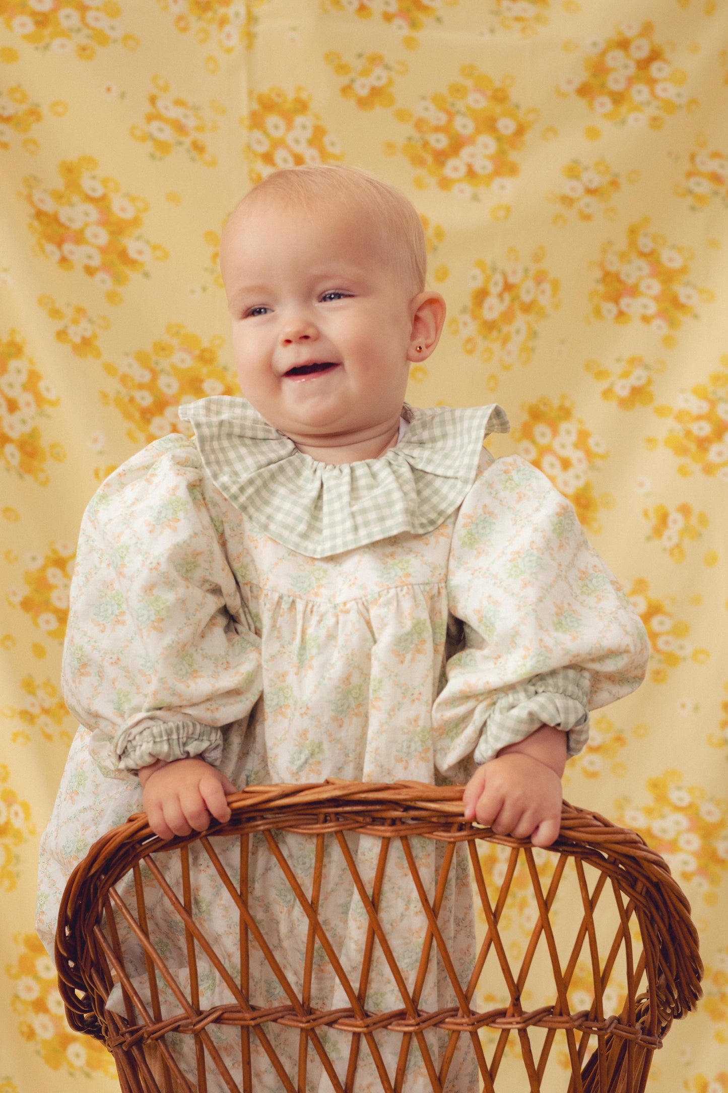 Blouse- Green Gingham Check