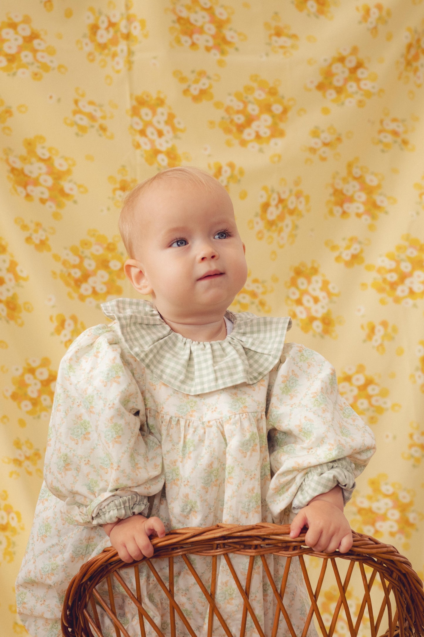 Blouse- Green Gingham Check