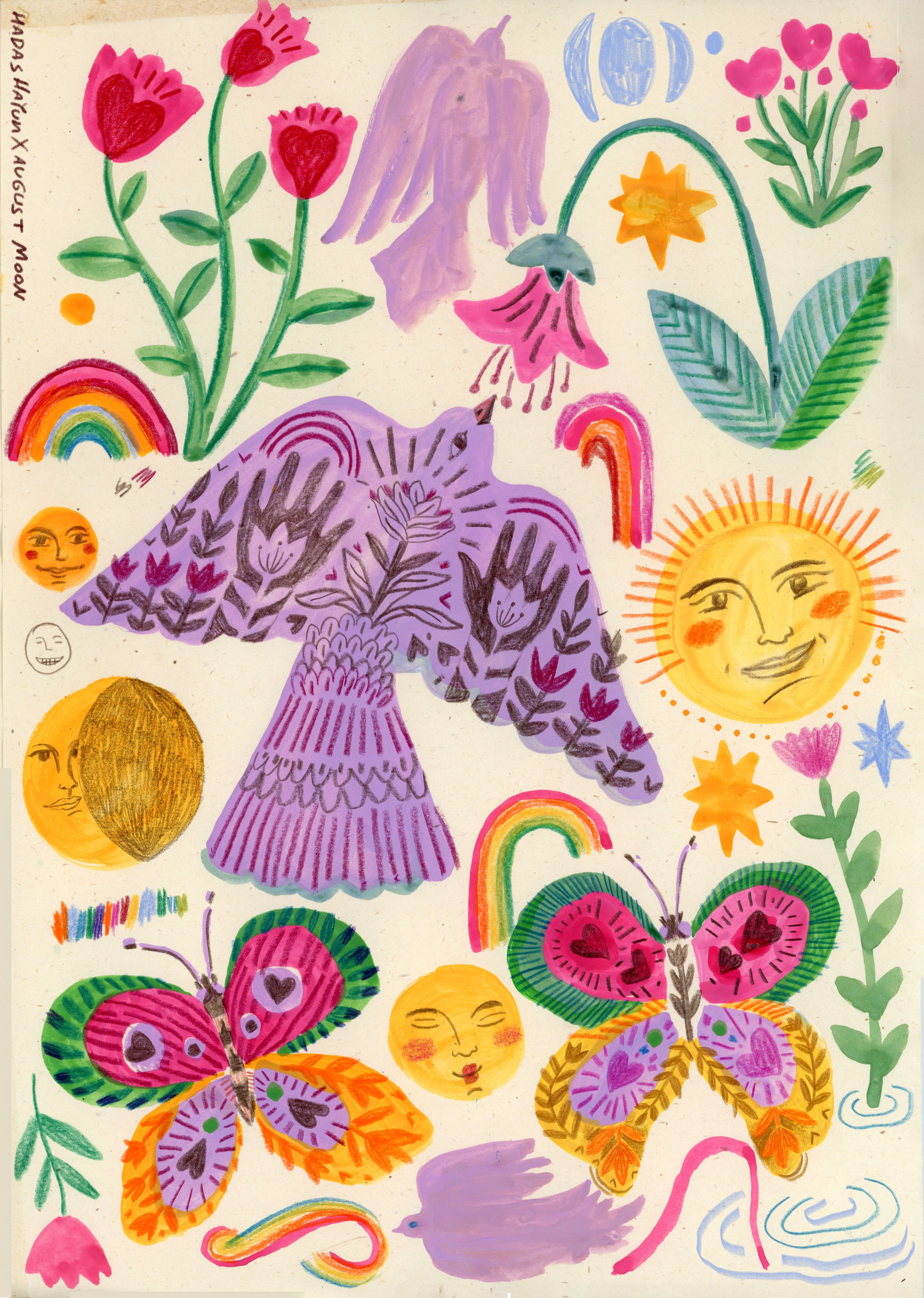 August Moon 01 - Art Print - Hadas Hayun
