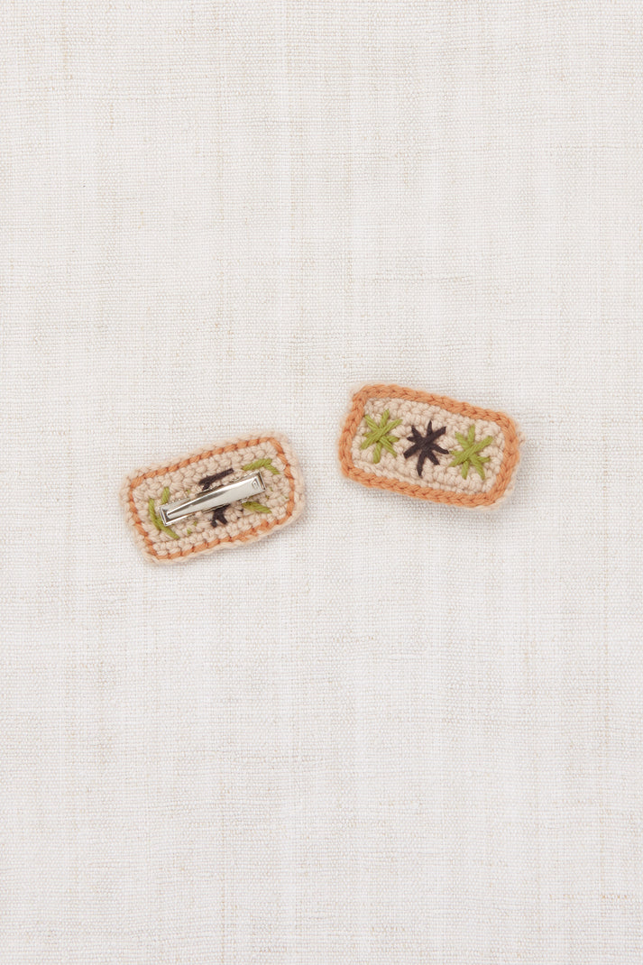 Puff Star Clip Set, Patina