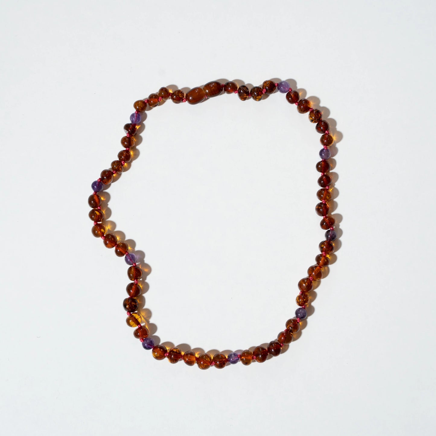 Amber/ Amethyst Necklace