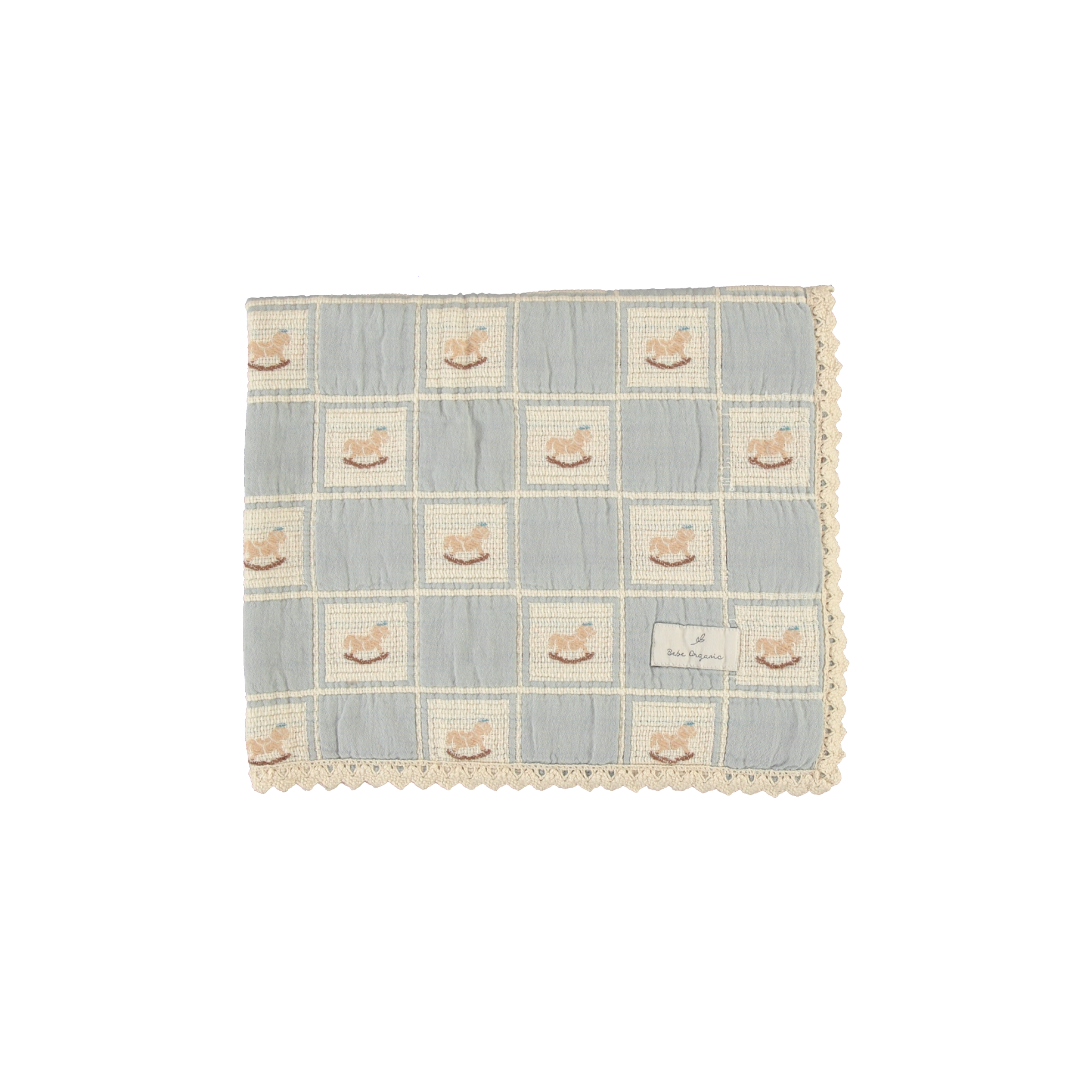 Rocking Horse Blanket, Blue