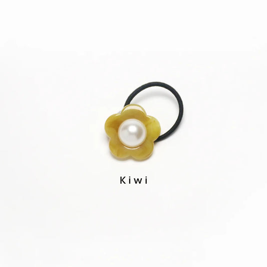 Flower Hair Tie- Kiwi