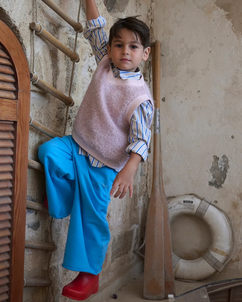 Oversized Sweatpants - Turquoise-4